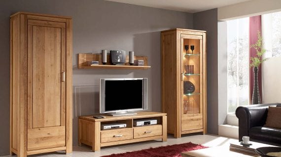 Miniaturka 3 - Zestaw dębowych mebli