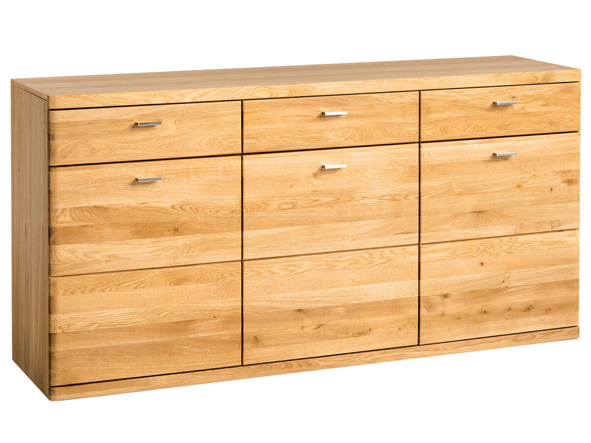 Kommode mit Schubladen Eiche massiv SAKURO