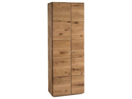 Szafa drewniana do przedpokoju białe tło MASERI