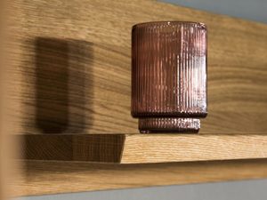 Miniaturka 5 - Drewniany panel półka fornir do salonu