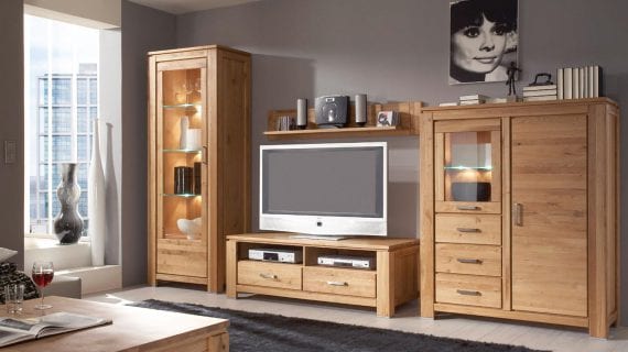 Półka Drewniana na Ścianę Inspiracje aranżacja AKITA