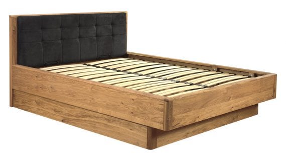 Miniaturka 4 - Łóżko dębowe z pojemnikiem MASERI