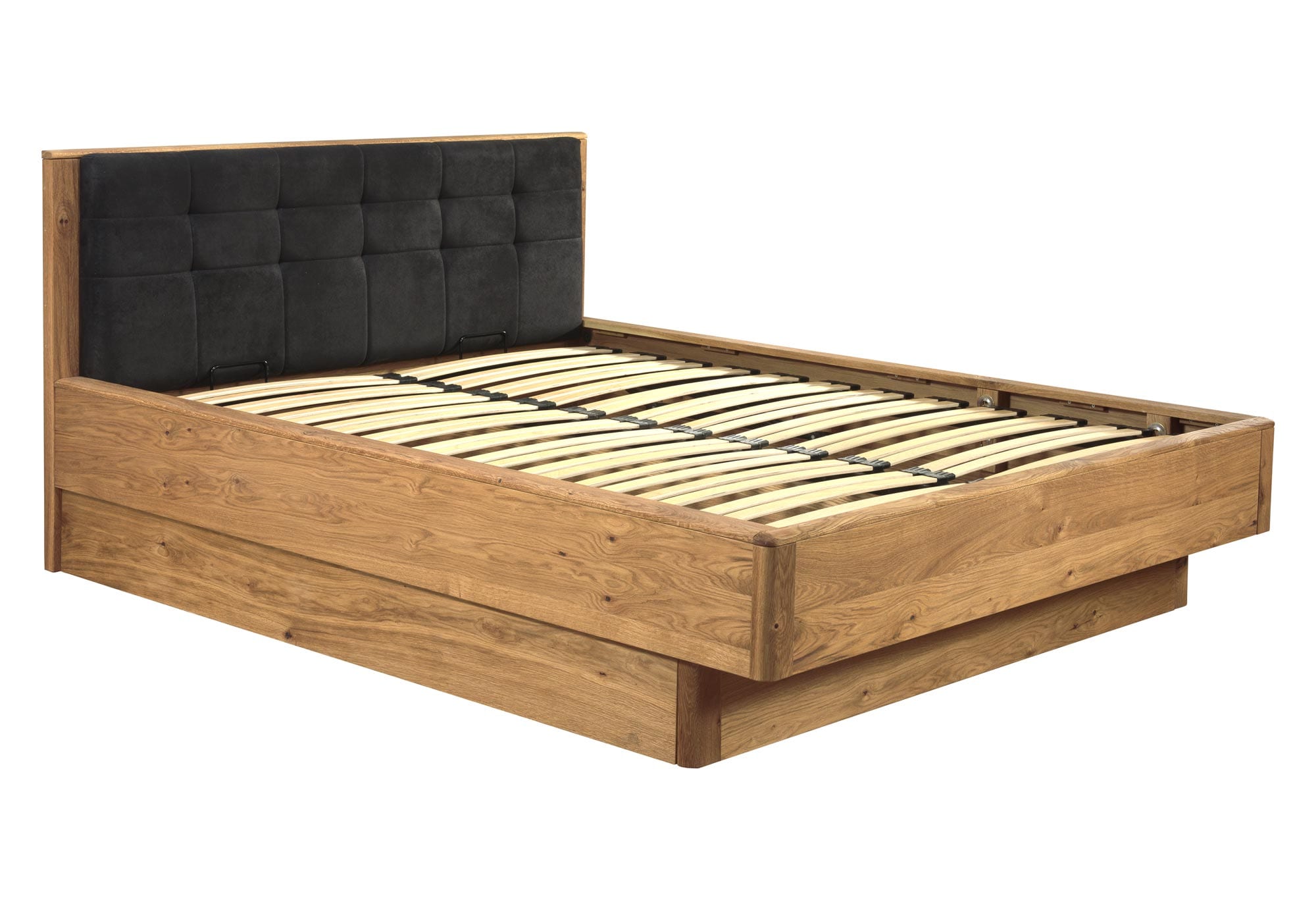 Łóżko dębowe z pojemnikiem MASERI Łóżko dębowe z pojemnikiem MASERI