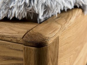 Miniaturka 5 - Łóżko drewniane dębowe do sypialni solidne detale