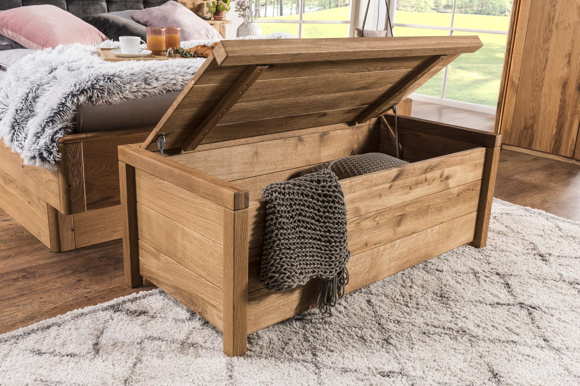 Duża skrzynia drewniana otwarta Hidos Duża skrzynia drewniana otwarta Hidos