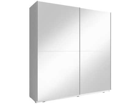 Szafa przesuwna z lustrzanymi frontami biała GAYA III 150cm