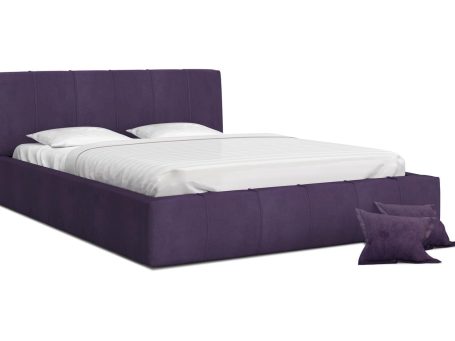 Łóżko podwójne fiolet YUNA