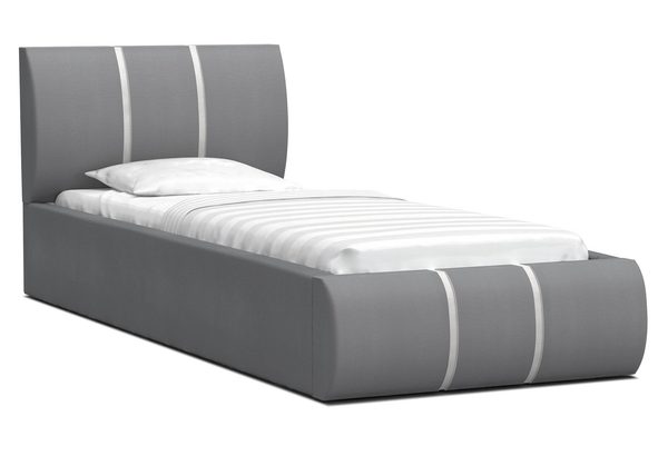 Einzel-Polsterbett mit Bettkasten 90x200 cm EMILY