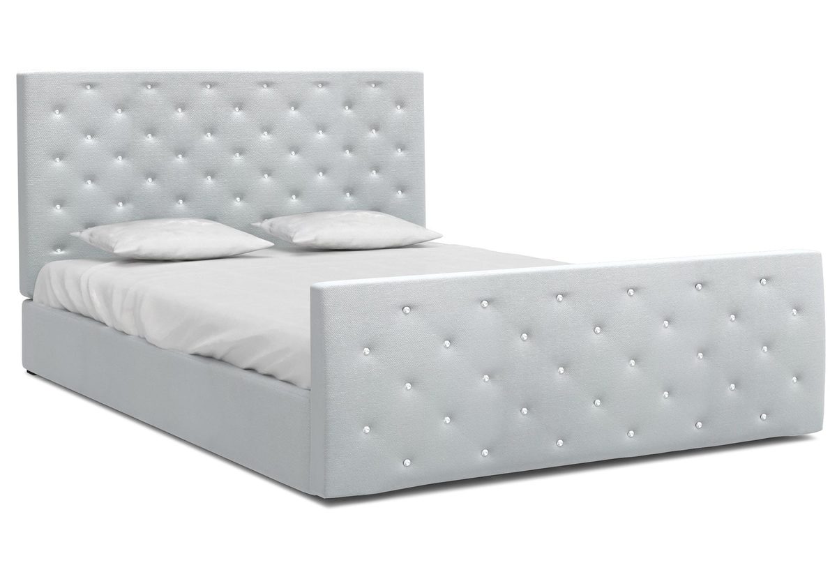 Stilvolles Doppelbett 180×200 cm mit Bettkasten ZOE