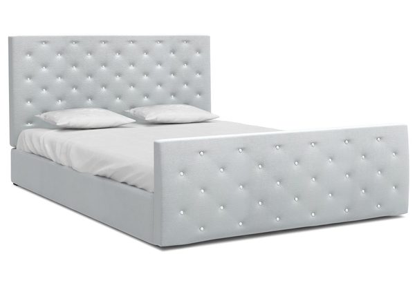 Stilvolles Doppelbett 180x200 cm mit Bettkasten ZOE