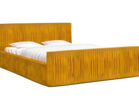 Łóżko podwójne musztardowe NOAH