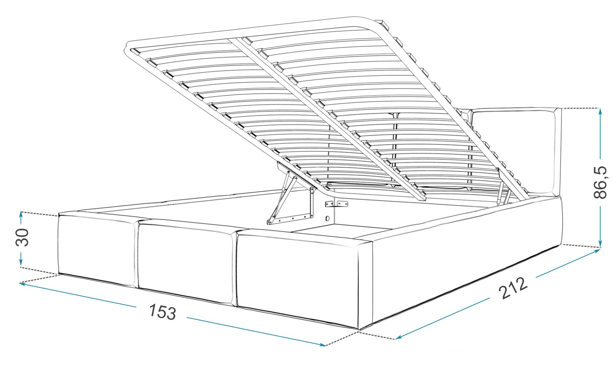 Łóżko tapicerowane wymiary 140