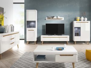 Miniaturka 2 - Elegancki salon z minimalistycznymi meblami