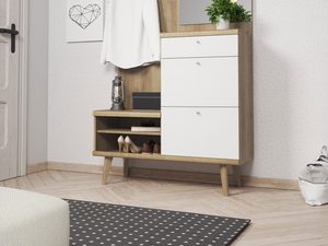 Miniatura 2 - Funkční garderoba drewniano-bílá aranžmá ITALIA
