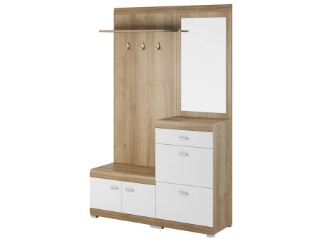 Skandynawska garderoba białe tło VIRGINIA