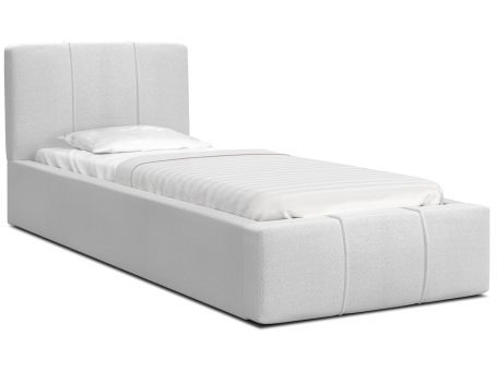 Łóżko z pojemnikiem 120x200 białe YUNA