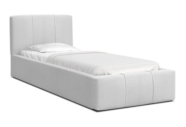 Funktionales Polster-Einzelbett mit Bettkasten 90x200 cm YUNA