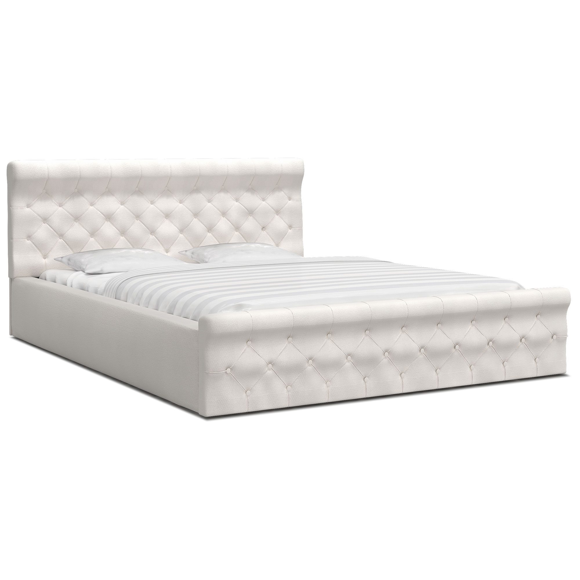 Jednoosobowe łóżko BIAŁE JULIET