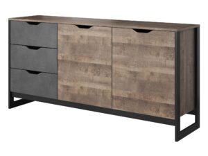 Miniatura 3 - Komoda se dvěma čely a černou rámem – moderní design