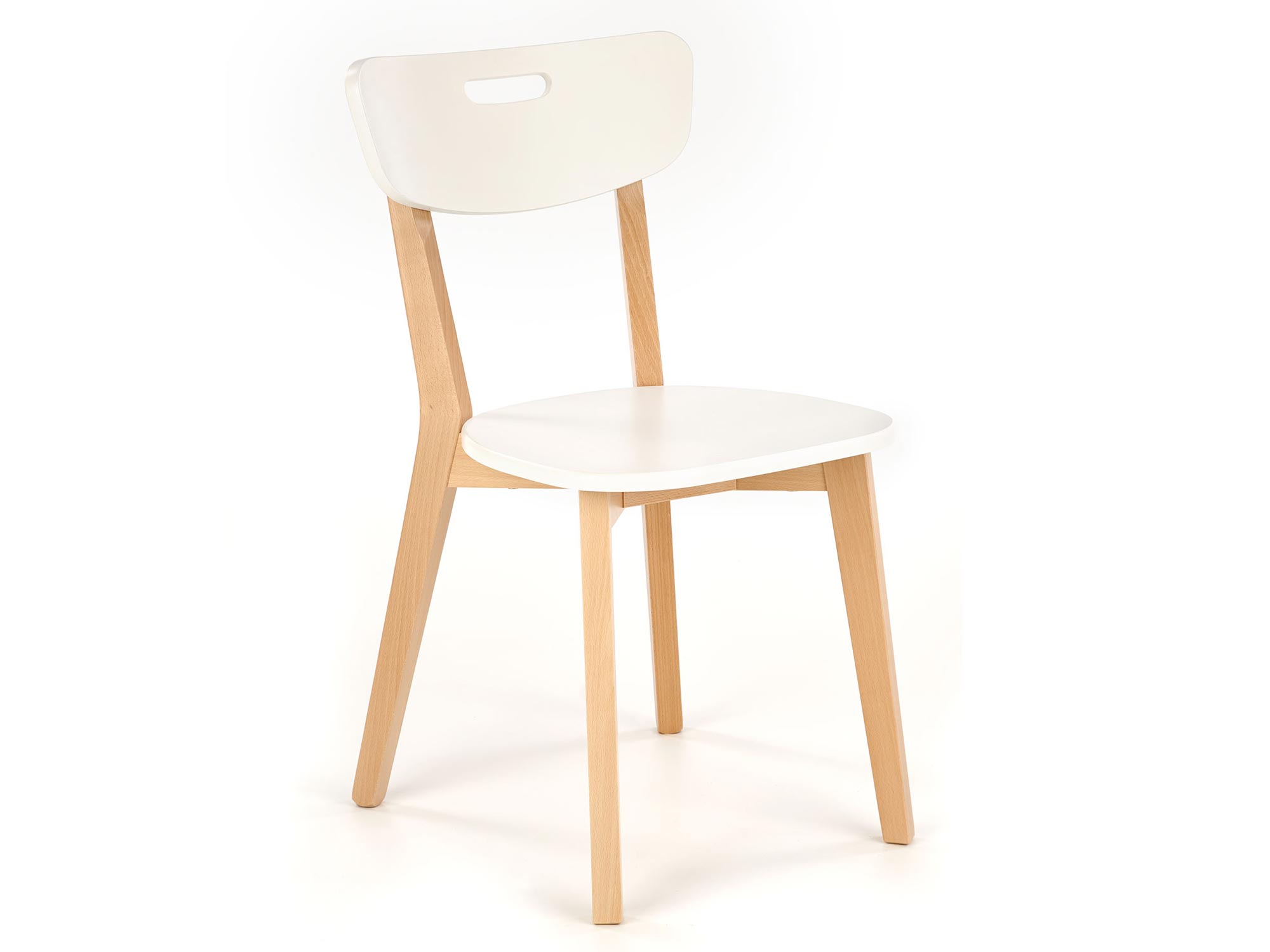 Krzesło do jadalni białe SCANDI