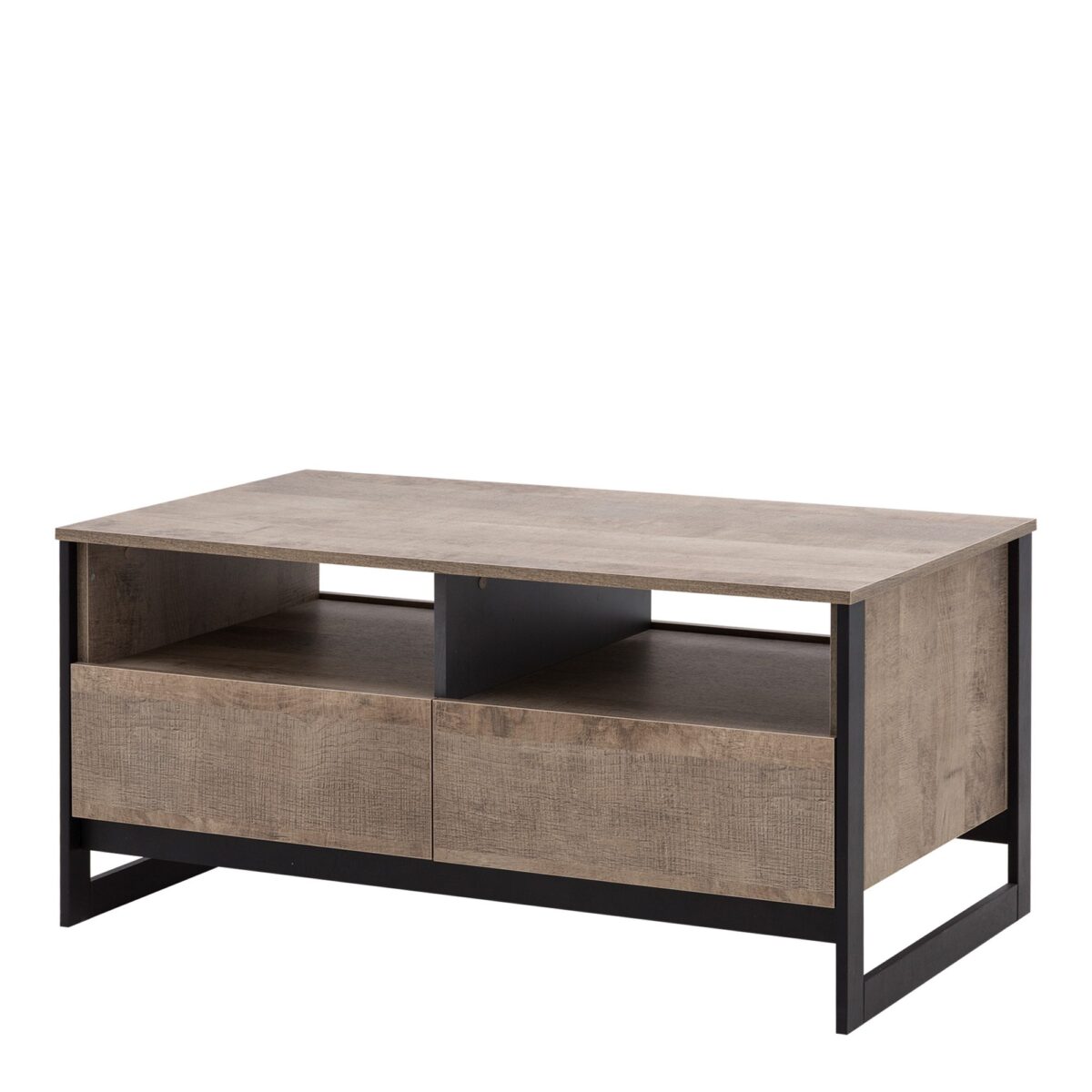 Eleganter Couchtisch im Loft-Stil graphitgrau DAREN