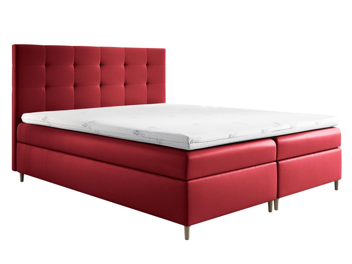 Boxspringbett mit gestepptem Kopfteil ENDO