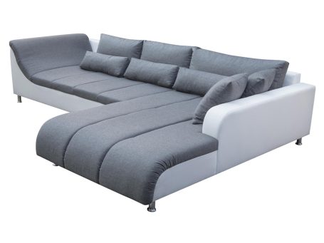 Duży Narożnik 325 cm z Poduszkami AXE białe tło