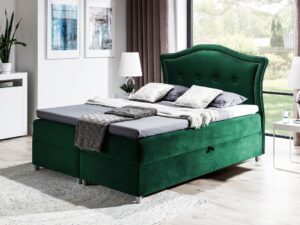 Miniaturka 3 - Łóżko Glamour Tapicerowane aranżacja zieleń Bedran