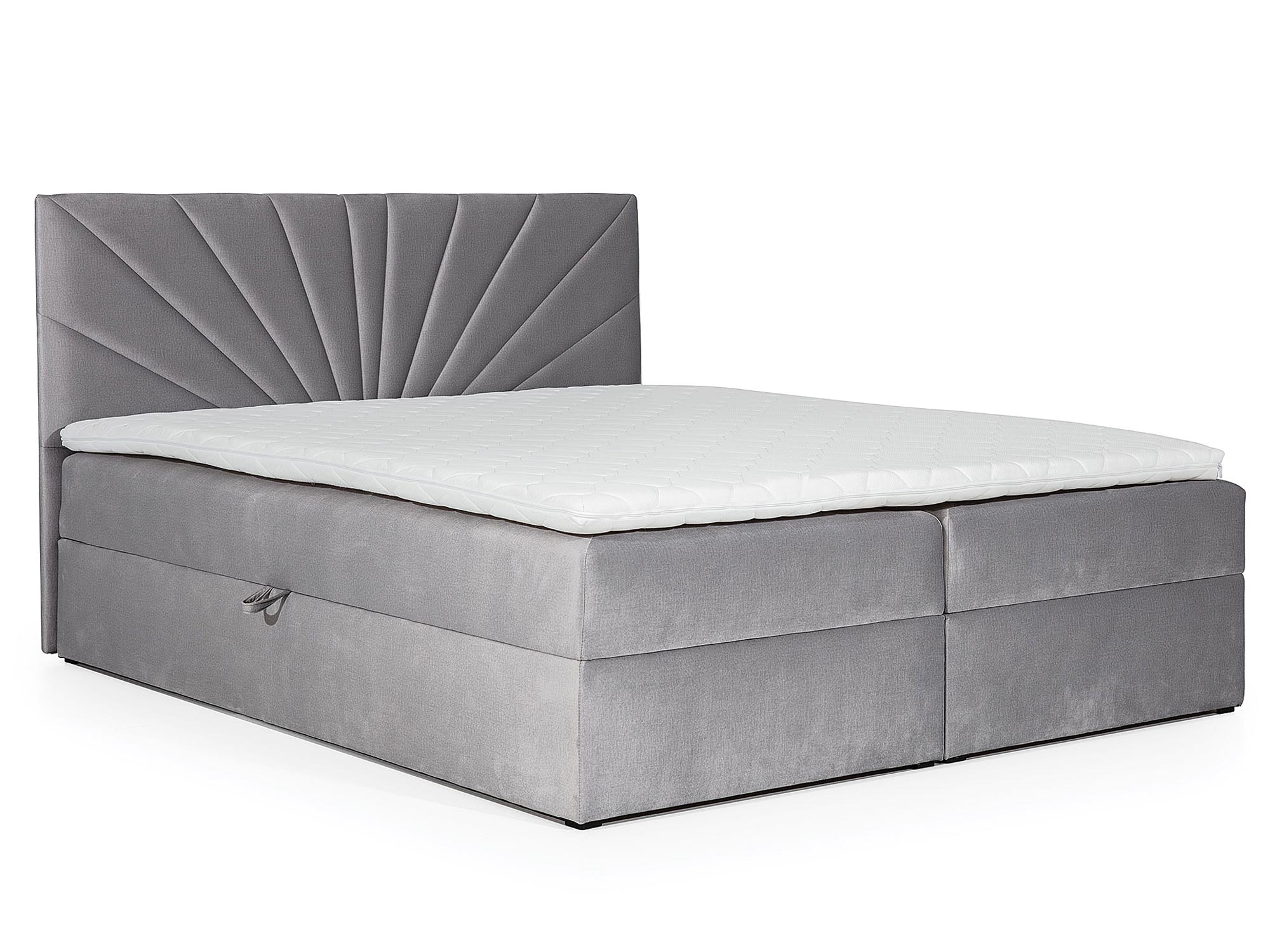 Łóżko Tapicerowane Szare PRINCE 4 Łóżko Tapicerowane Szare PRINCE 4