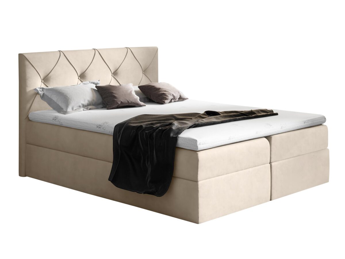 Komfortables Boxspringbett mit Matratze CASEY