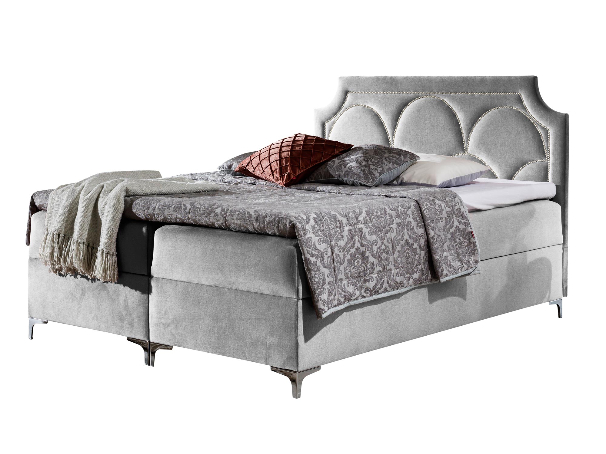 Łóżko kontynentalne Aqua białe tło PABLO Łóżko kontynentalne Aqua białe tło PABLO