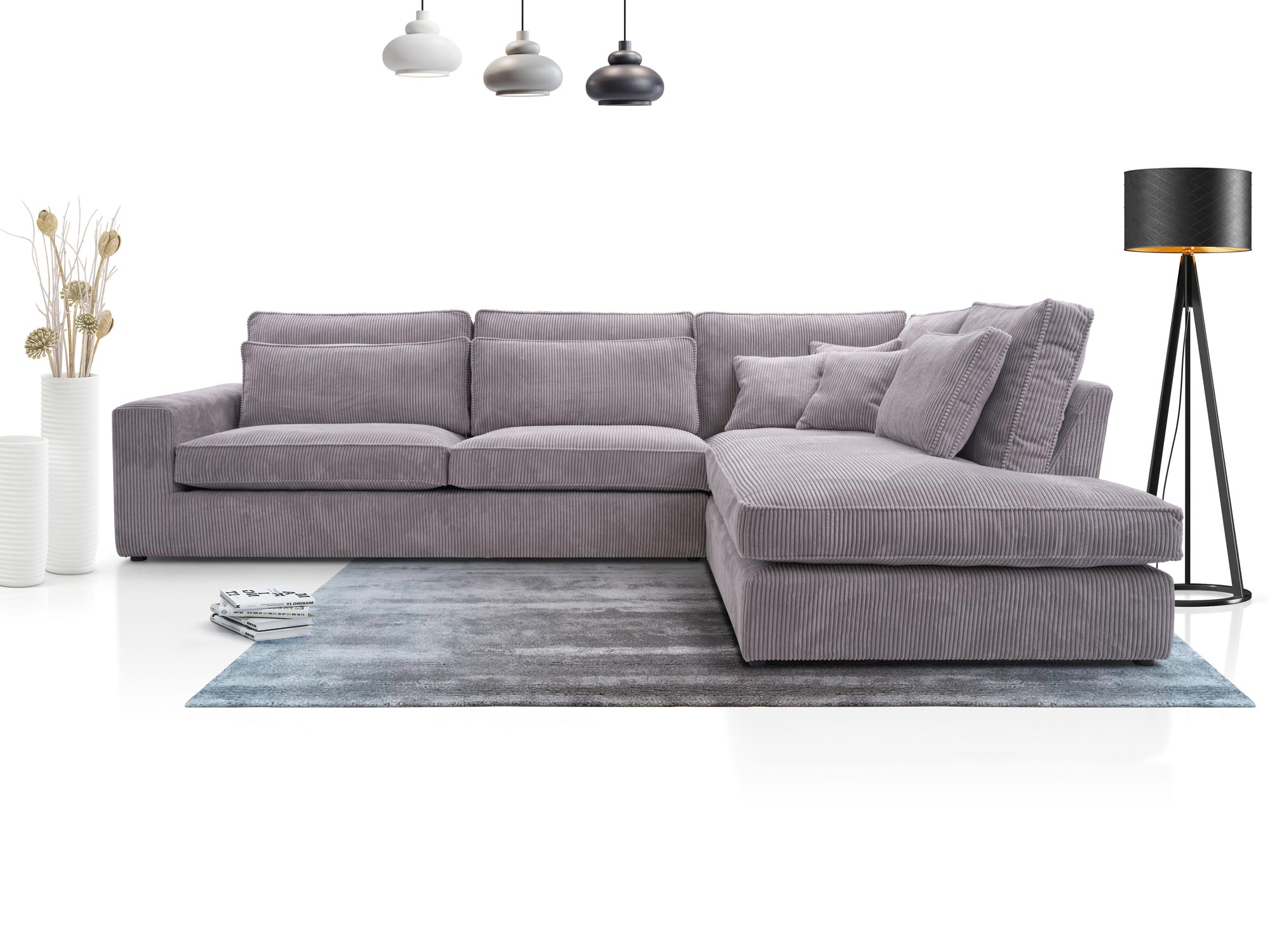 Duży Narożnik do Salonu aranżacja VERA Duży Narożnik do Salonu aranżacja VERA