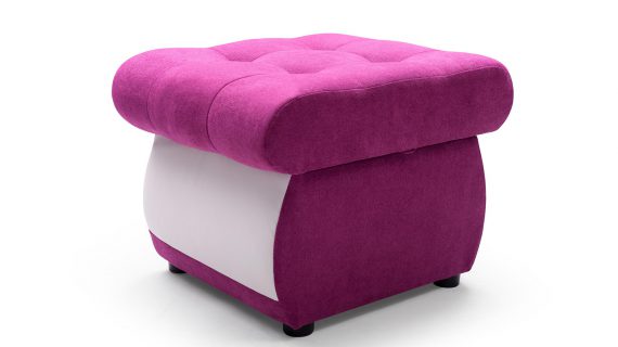 Miniaturka 9 - Pufa różowo-biała OLYMPEA + PUFA