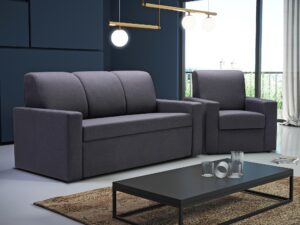 Miniaturka 6 - Sofa Rozkładana do przodu + fotel aranżacja MARTON III Osobowa