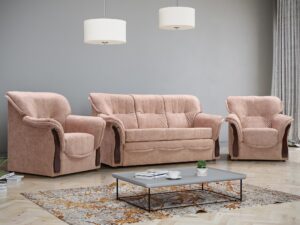 Miniaturka 1 - Sofa + fotele aranżacja ELVIS III Osobowa