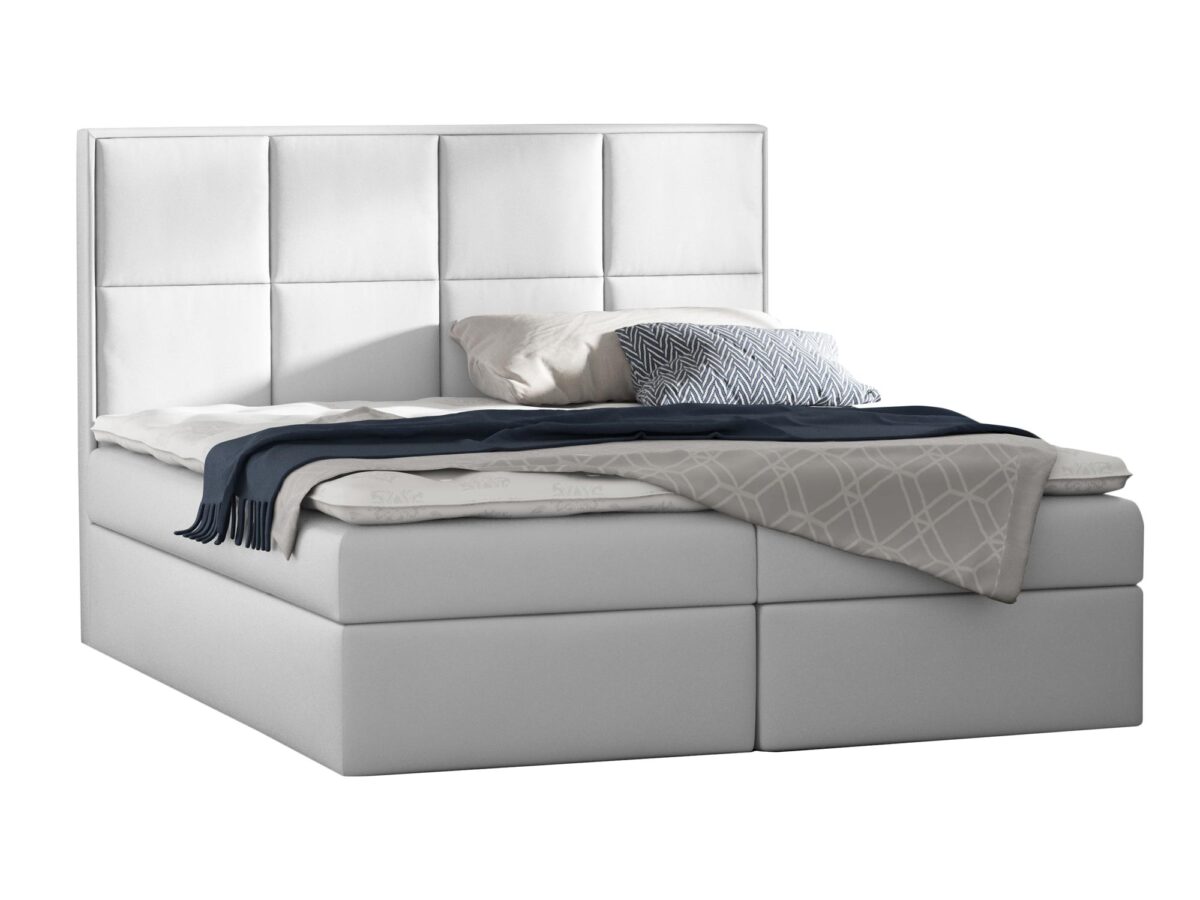 Hohes Boxspringbett mit Topper und Bettkasten VALENTINA