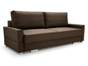 Miniaturka 13 - Sofa Rozkładana Dwuosobowa brązowa białe tło FABIANO