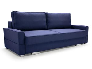 Miniaturka 10 - Sofa Rozkładana Dwuosobowa granatowa białe tło FABIANO