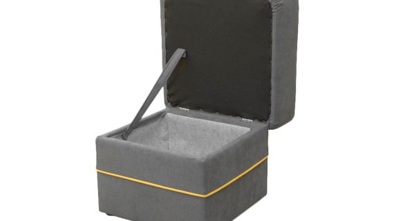 Miniaturka 1 - Mała Pufa Tapicerowana otwieranie DOLORES