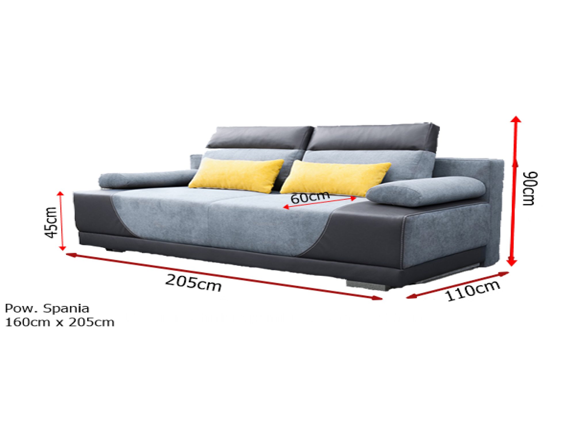 Nowoczesna sofa z miękkimi poduszkami do eleganckiego salonu Nowoczesna sofa z miękkimi poduszkami do eleganckiego salonu
