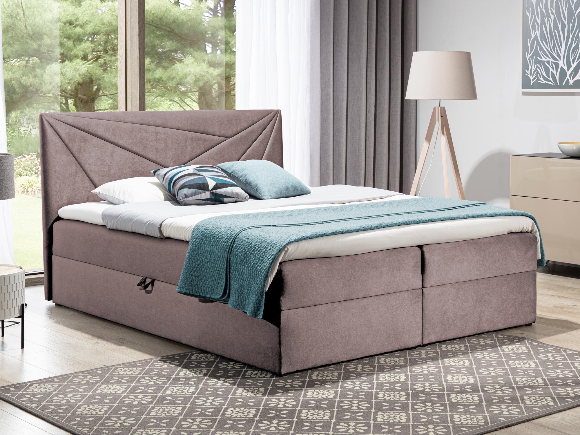 Łóżko kontynentalne aranżacja PRINCE 5 Łóżko kontynentalne aranżacja PRINCE 5