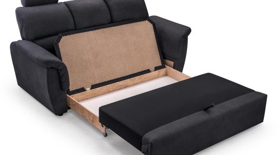 Miniaturka 6 - Nowoczesna Sofa do Salonu rozłożona pojemnik ALEXIS III Osobowa