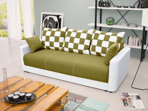 Miniaturka 7 - Sofa Młodzieżowa do Pokoju oliwkowo-biała aranżacja JOVEN