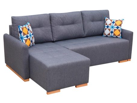 Mały Narożnik z poduszkami białe tło SOPHIA