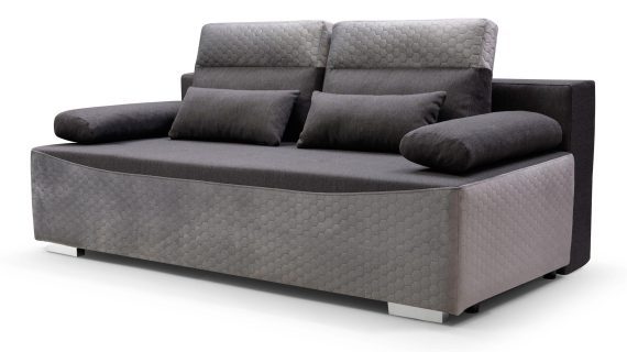 Miniaturka 5 - Tapicerowana sofa z szerokim siedziskiem – nowoczesna funkcja spania