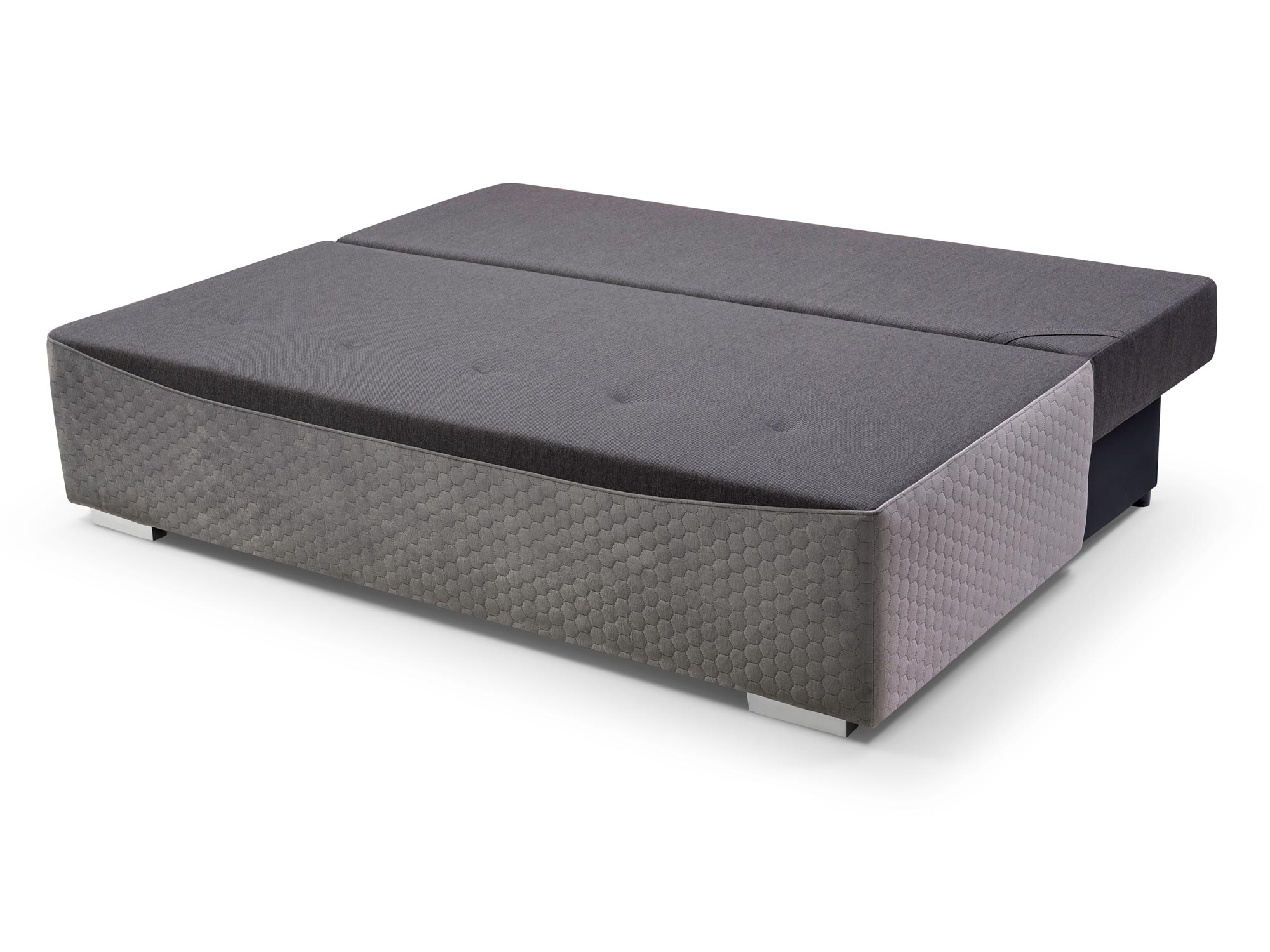 Sofa do Salonu z Zagłówkami rozłożona CAMPO Sofa do Salonu z Zagłówkami rozłożona CAMPO