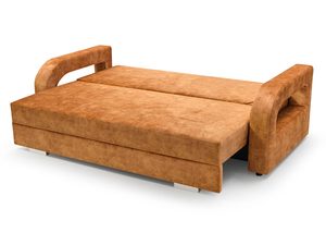 Miniaturka 11 - Sofa rozkładana z pojemnikiem rozłożona LUCIANO