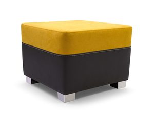 Miniatura 6 - Moderní taburet žlutý-grafit bílé pozadí JUSTINE