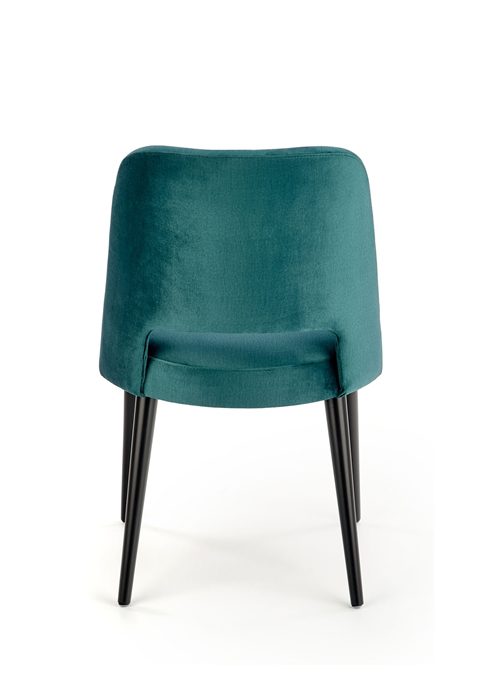 Tapicerowane Krzesło do Jadalni białe tło tył MONACO 2