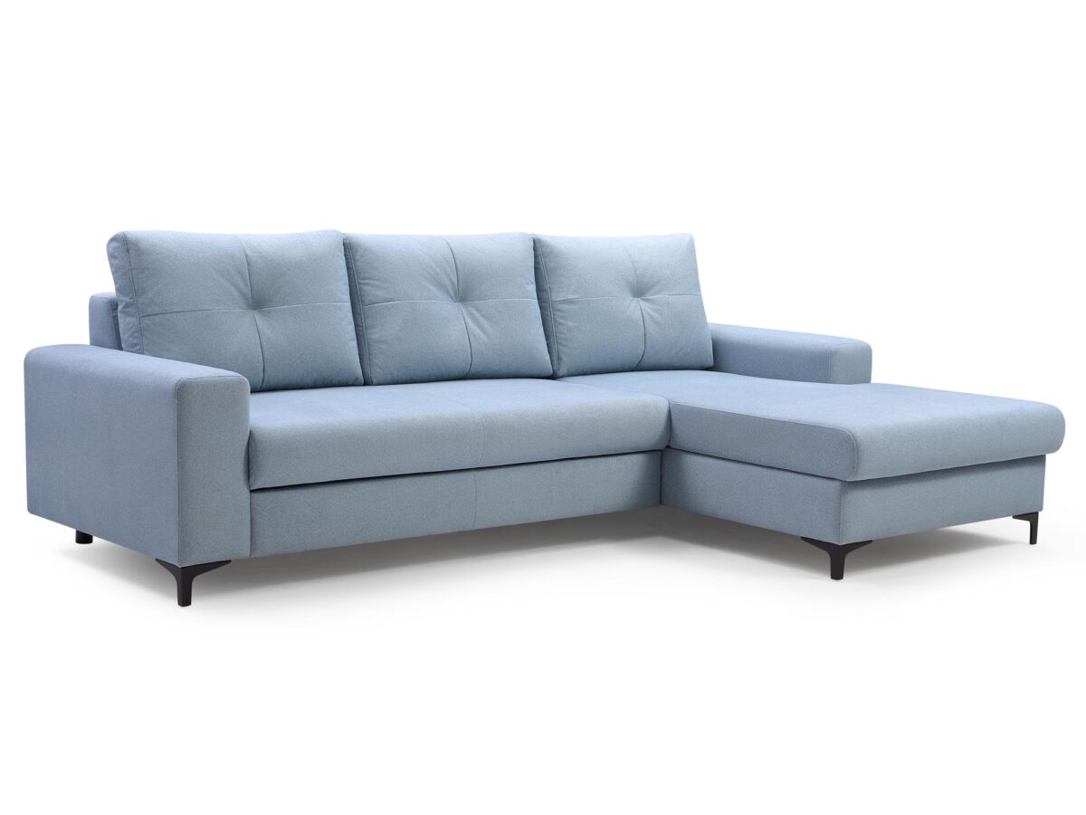 Modernes Ecksofa in L-Form mit Schlaffunktion DELIO